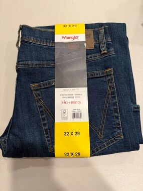 Wrangler Men’s  Dark Blue Straight Leg Jeans